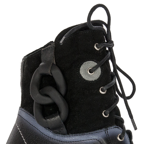 Maciejka 05599-01/00-7 Black and White Boots