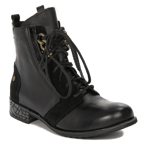Maciejka 05701-01/00-7 Black Lace-Up Boots