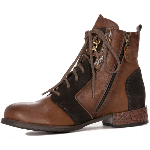 Maciejka 05701-02/00-7 Brown Lace-Up Boots