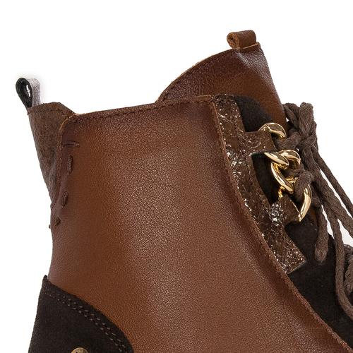 Maciejka 05701-02/00-7 Brown Lace-Up Boots