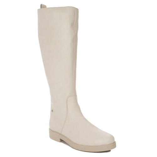 Maciejka 05755-22/00-7 Light Beige Knee-High Boots