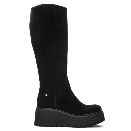 Maciejka 05767-01/00-6 Black Knee-High Boots