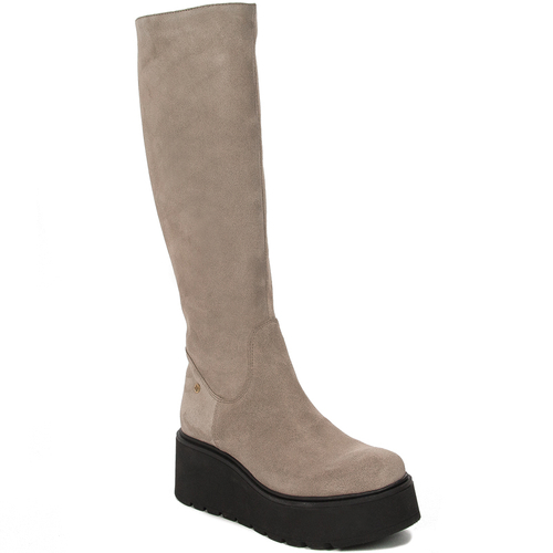 Maciejka 05767-10/00-6 dark beige Knee-High Boots