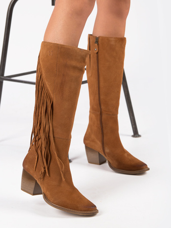 Maciejka 05774-10/00-6 Light Brown Knee-High Boots