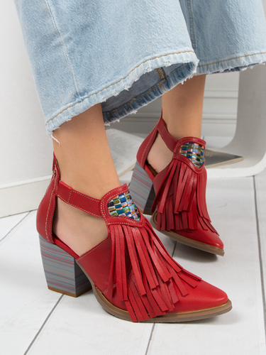 Maciejka 05807-08/00-5 Women's Red Low Shoes