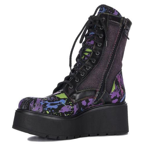 Maciejka 06720-07/00-8  platform Black + Purple Boots