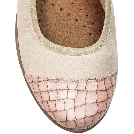 Maciejka 3018A-04-00-5 Beige Flat Shoes