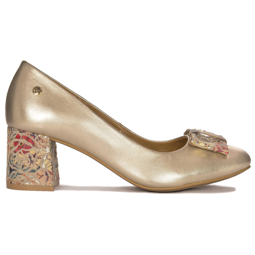 Maciejka 3356A-25/00-1 Gold Pumps