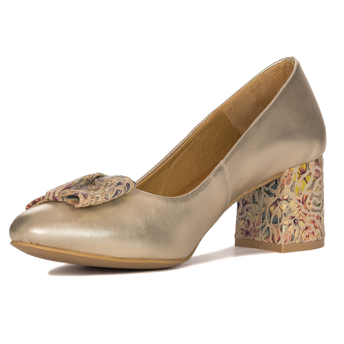 Maciejka 3356A-25/00-1 Gold Pumps