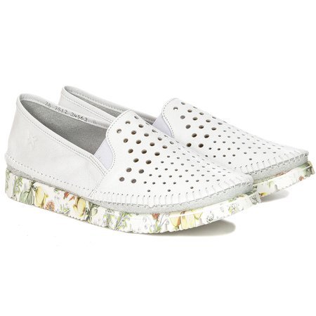 Maciejka 3512B-11/00-0 White Flat Shoes