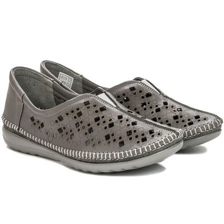 Maciejka 4048A-03-00-0 Grey Flat Shoes