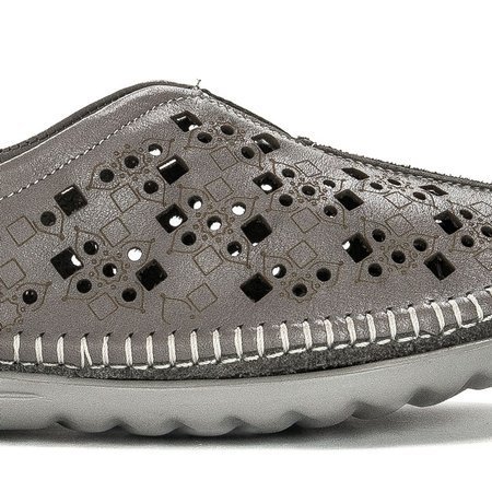 Maciejka 4048A-03-00-0 Grey Flat Shoes