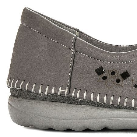 Maciejka 4048A-03-00-0 Grey Flat Shoes