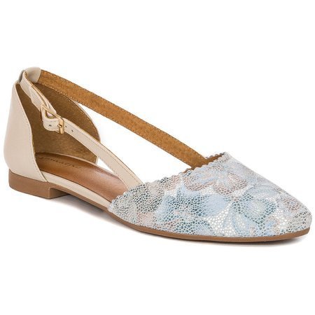 Maciejka 4972A-04-00-5 Beige pale turquoise Flat Shoes