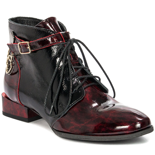 Maciejka 5743A-23/00-7 Women's Burgundy Leather Boots