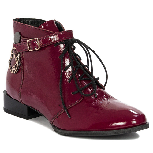 Maciejka 5743A-44/00-7 Women's burgundy Leather Boots