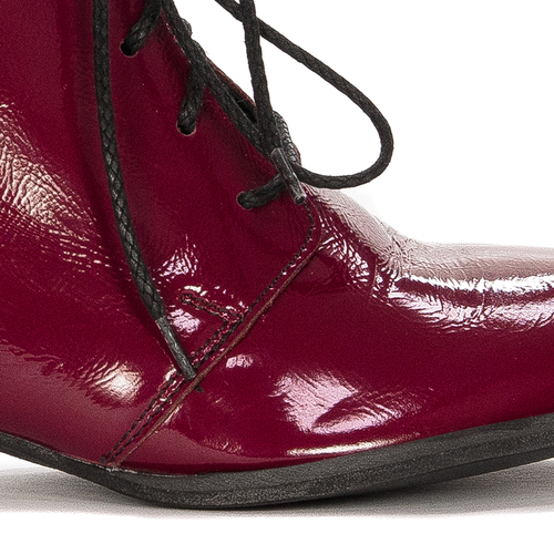 Maciejka 5743A-44/00-7 Women's burgundy Leather Boots