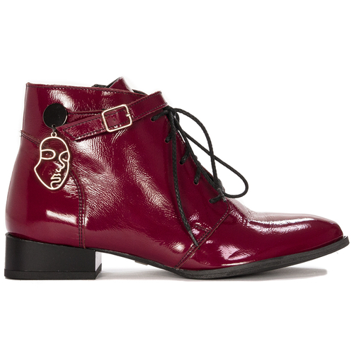 Maciejka 5743A-44/00-7 Women's burgundy Leather Boots