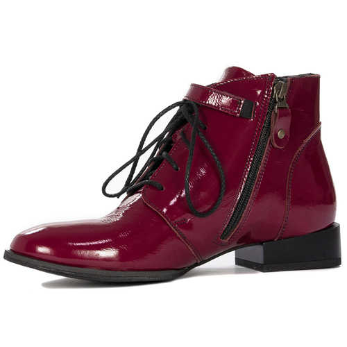 Maciejka 5743A-44/00-7 Women's burgundy Leather Boots