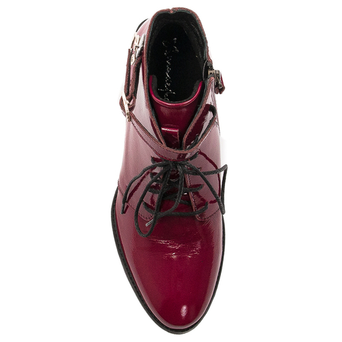 Maciejka 5743A-44/00-7 Women's burgundy Leather Boots