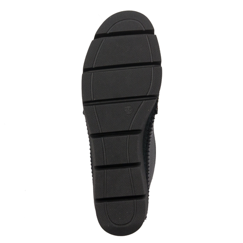Maciejka 5814A-20/00-1 Black+Flowers Leather Low Shoes