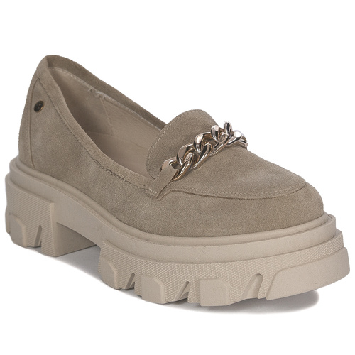 Maciejka Beige Flat Shoes