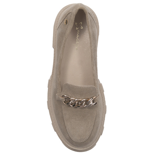 Maciejka Beige Flat Shoes