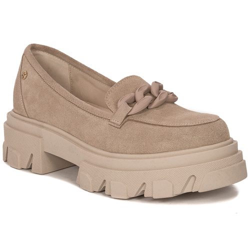 Maciejka Beige Flat Shoes