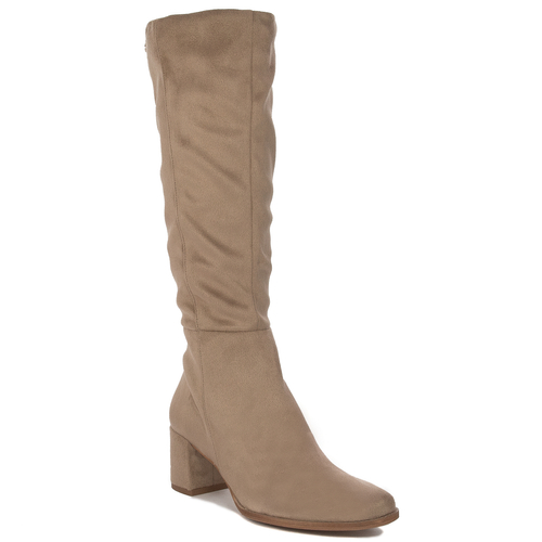 Maciejka Beige Knee-High Boots