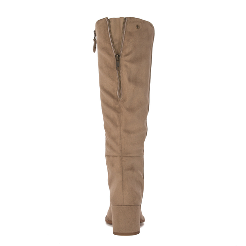 Maciejka Beige Knee-High Boots