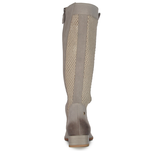 Maciejka Beige Knee-High Boots