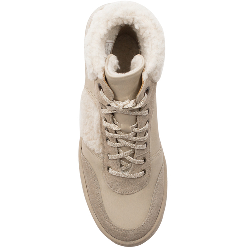 Maciejka Beige Lace-Up warmed Boots