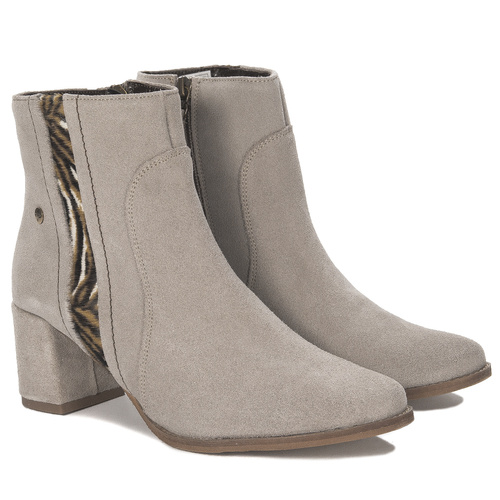 Maciejka Beige Leather Boots