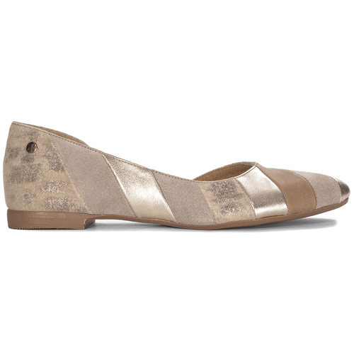 Maciejka Beige Leather Women's Ballerina