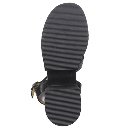 Maciejka Black 06548-01/00-5 Leather Sandals