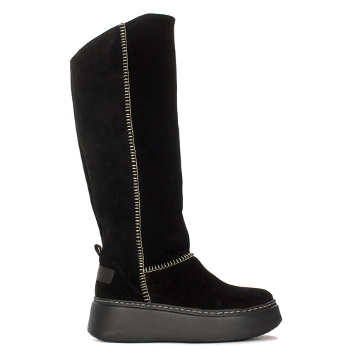 Maciejka Black Knee-High Boots