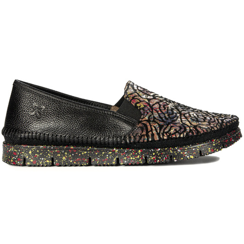 Maciejka Black Multi Flat Shoes