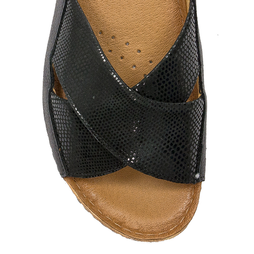 Maciejka Black Ombre Sandals