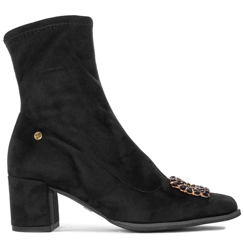 Maciejka Black Velor Women's Boots