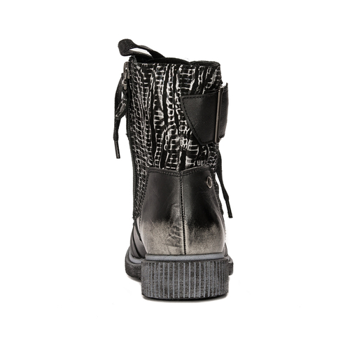 Maciejka Black Women's Lace-Up Boots