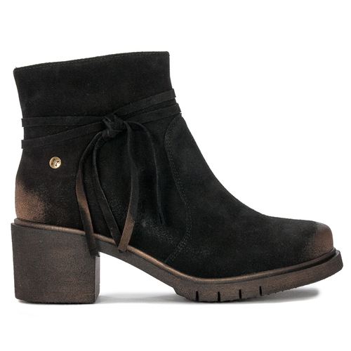 Maciejka Black Women's Velor Boots