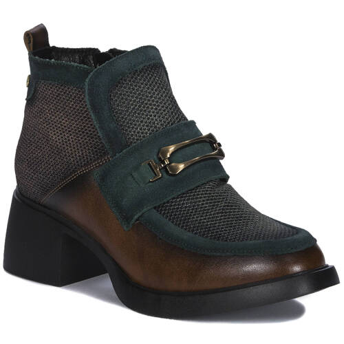 Maciejka Brown-Green Women's Boots