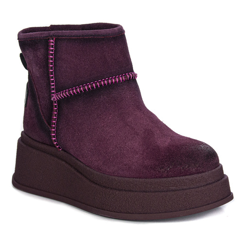 Maciejka Burgundy Platform Snow Boots