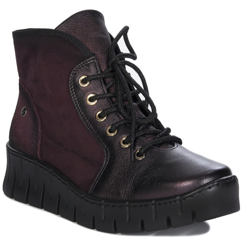 Maciejka Burgundy Women's Boots