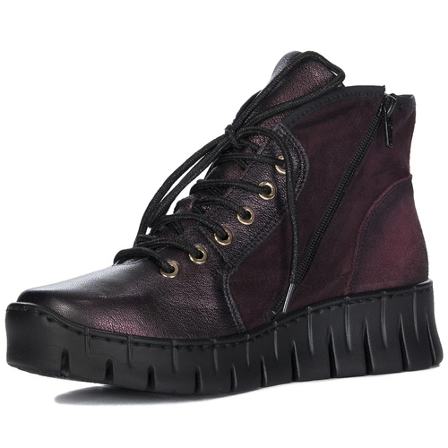 Maciejka Burgundy Women's Boots