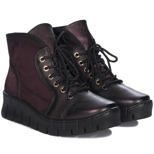 Maciejka Burgundy Women's Boots