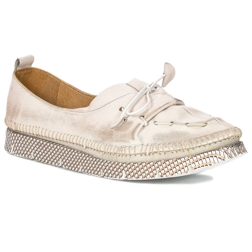 Maciejka Gold Flat Shoes