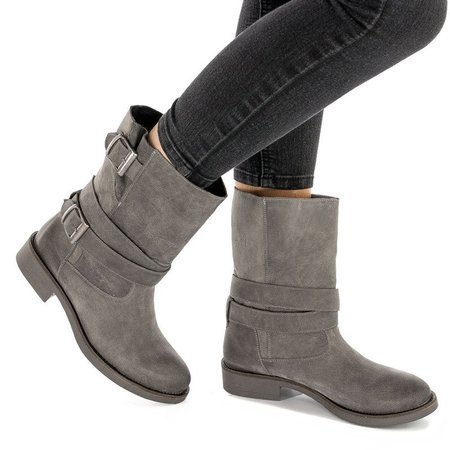 Maciejka Gray Knee-high Boots