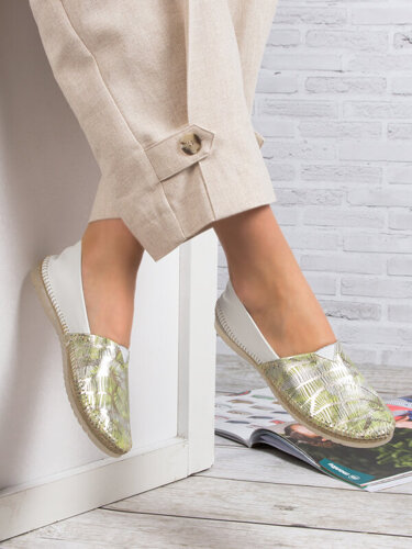 Maciejka Green & Light Beige Shoes