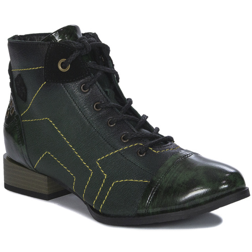 Maciejka Green Women's Lace-Up Boots